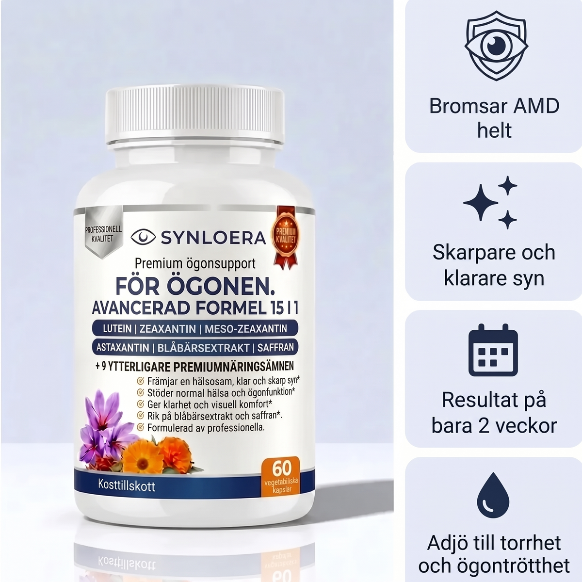 Synloera 15 i 1 avancerad formel för synen