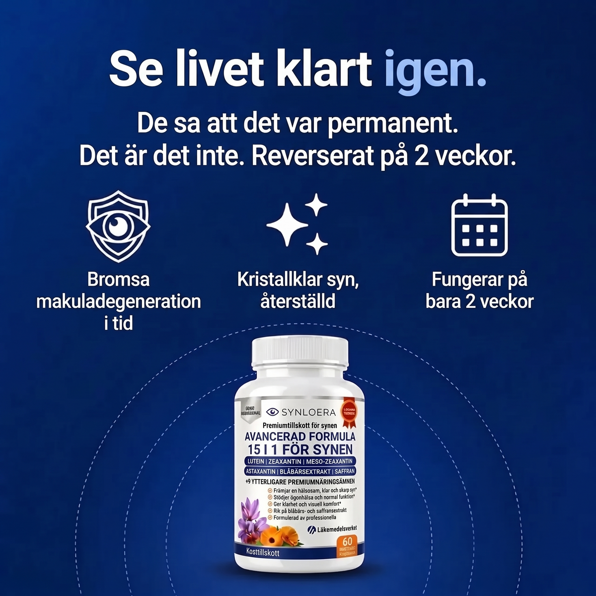 Synloera 15 i 1 avancerad formel för synen